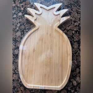 Pineapple-Shaped Bamboo Serving Board